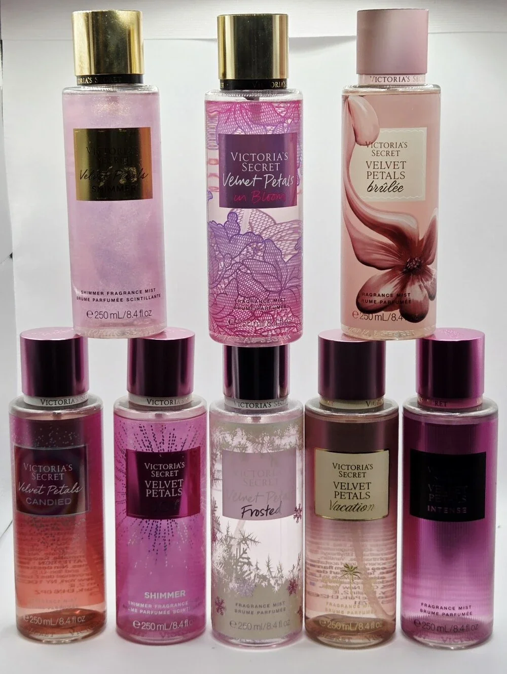 Victoria's Secret Velvet Petals Mist Bundle  8PC New!
